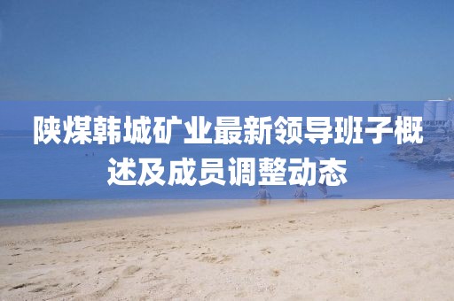陕煤韩城矿业最新领导班子概述及成员调整动态