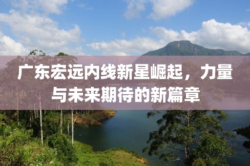 广东宏远内线新星崛起，力量与未来期待的新篇章