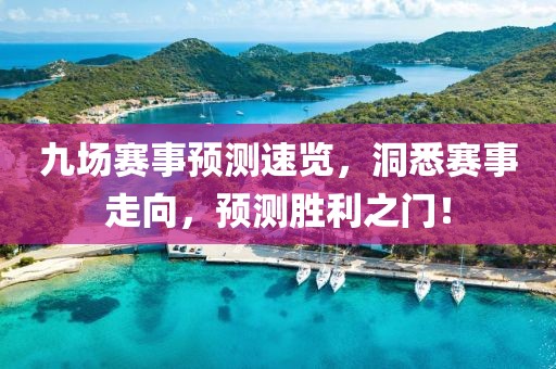 九场赛事预测速览，洞悉赛事走向，预测胜利之门！
