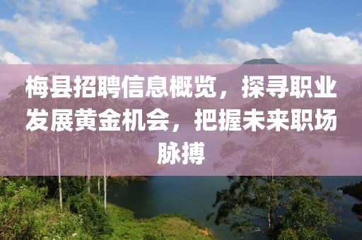 梅县招聘信息概览，探寻职业发展黄金机会，把握未来职场脉搏