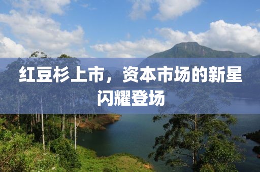 红豆杉上市，资本市场的新星闪耀登场