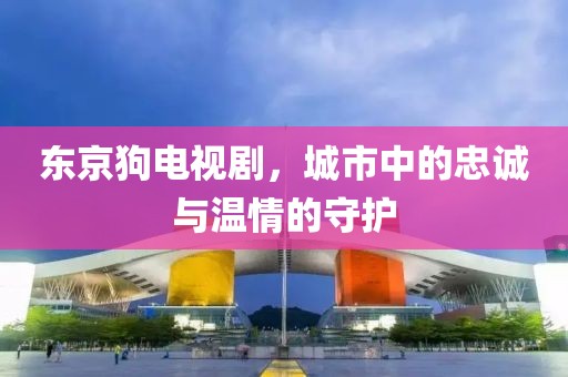 东京狗电视剧，城市中的忠诚与温情的守护
