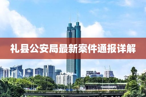 礼县公安局最新案件通报详解