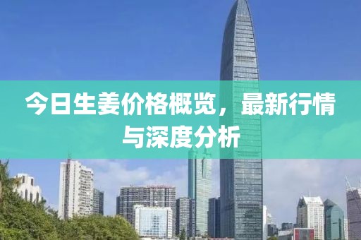 今日生姜价格概览，最新行情与深度分析