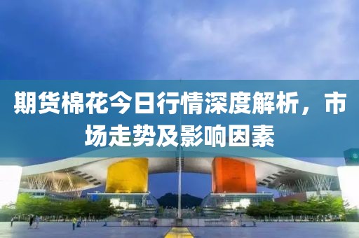 期货棉花今日行情深度解析，市场走势及影响因素