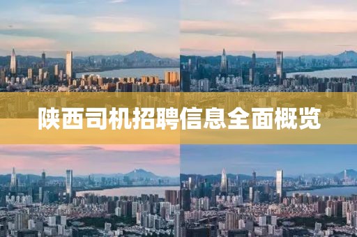 陕西司机招聘信息全面概览