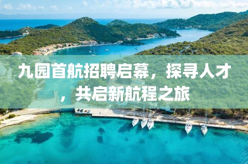 九园首航招聘启幕，探寻人才，共启新航程之旅
