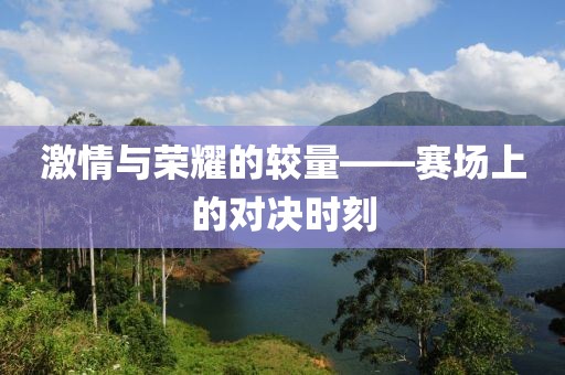 激情与荣耀的较量——赛场上的对决时刻