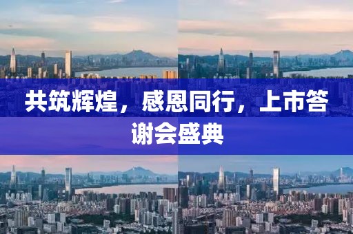 共筑辉煌，感恩同行，上市答谢会盛典