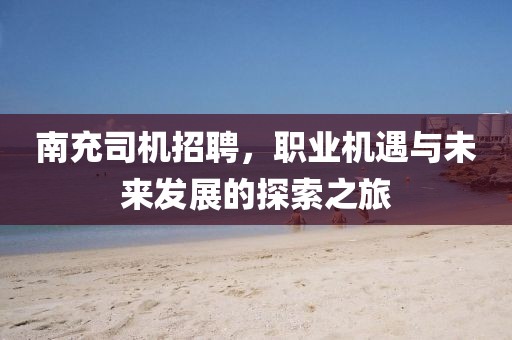 南充司机招聘，职业机遇与未来发展的探索之旅