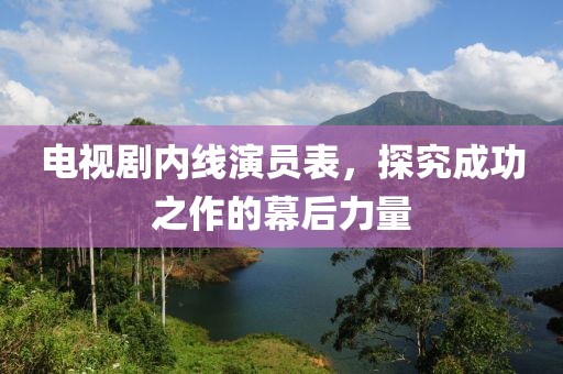 电视剧内线演员表，探究成功之作的幕后力量