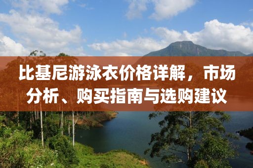 比基尼游泳衣价格详解，市场分析、购买指南与选购建议