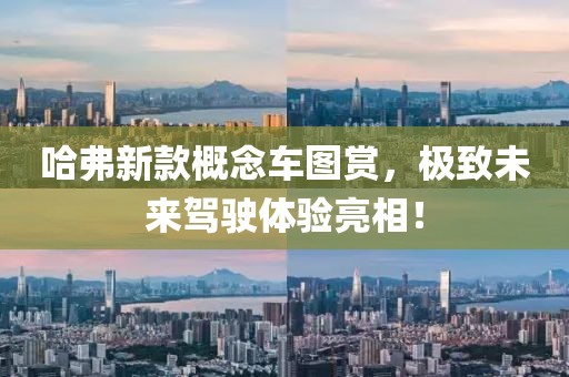 哈弗新款概念车图赏，极致未来驾驶体验亮相！