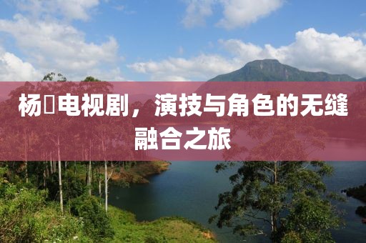 杨玏电视剧，演技与角色的无缝融合之旅