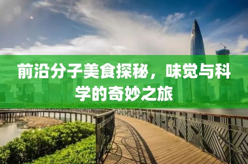 前沿分子美食探秘，味觉与科学的奇妙之旅