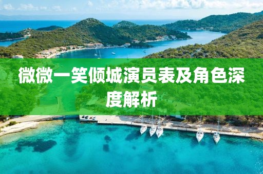 微微一笑倾城演员表及角色深度解析