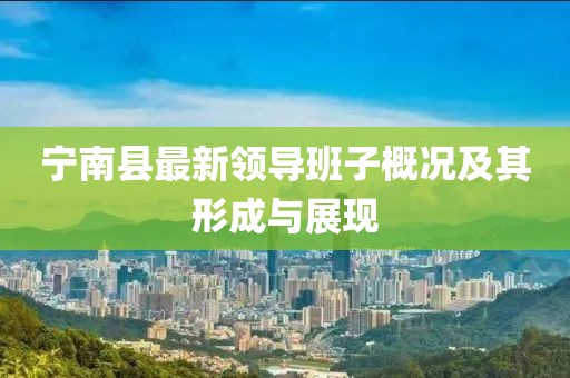 宁南县最新领导班子概况及其形成与展现