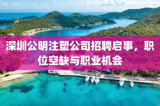 深圳公明注塑公司招聘启事，职位空缺与职业机会