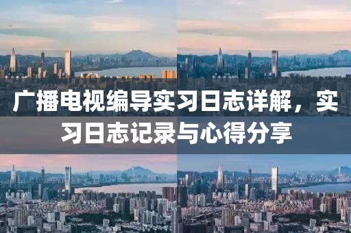 广播电视编导实习日志详解，实习日志记录与心得分享