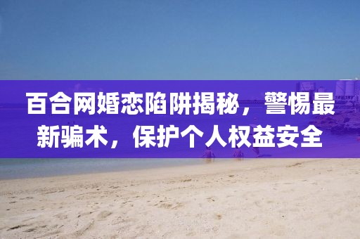 百合网婚恋陷阱揭秘，警惕最新骗术，保护个人权益安全