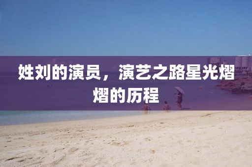 姓刘的演员，演艺之路星光熠熠的历程