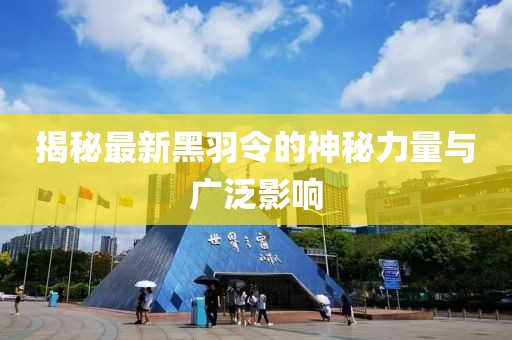 揭秘最新黑羽令的神秘力量与广泛影响