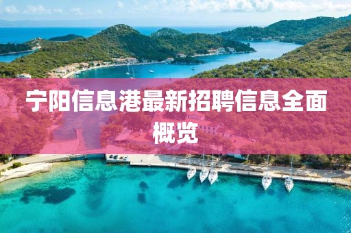 宁阳信息港最新招聘信息全面概览