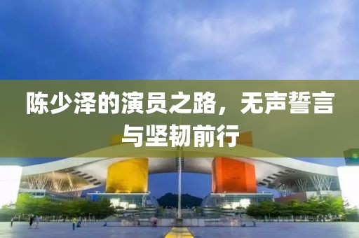 陈少泽的演员之路，无声誓言与坚韧前行