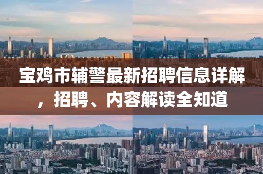宝鸡市辅警最新招聘信息详解，招聘、内容解读全知道