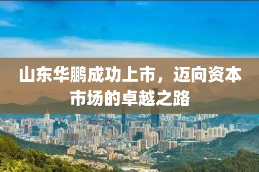 山东华鹏成功上市，迈向资本市场的卓越之路