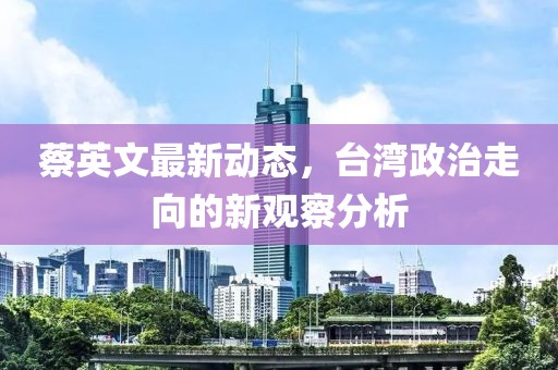 蔡英文最新动态，台湾政治走向的新观察分析