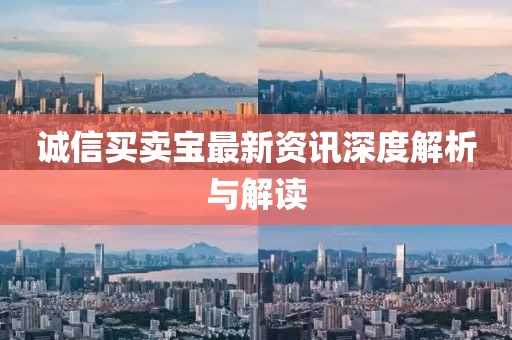 诚信买卖宝最新资讯深度解析与解读