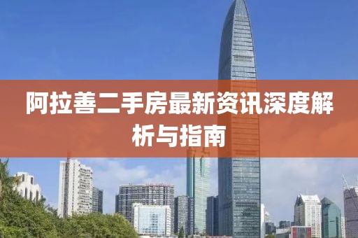 阿拉善二手房最新资讯深度解析与指南