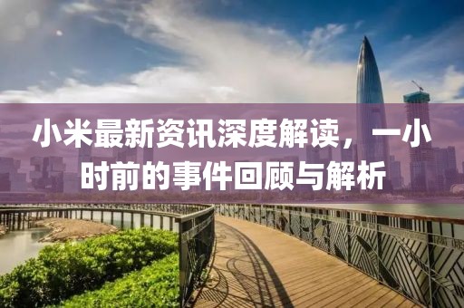 小米最新资讯深度解读，一小时前的事件回顾与解析