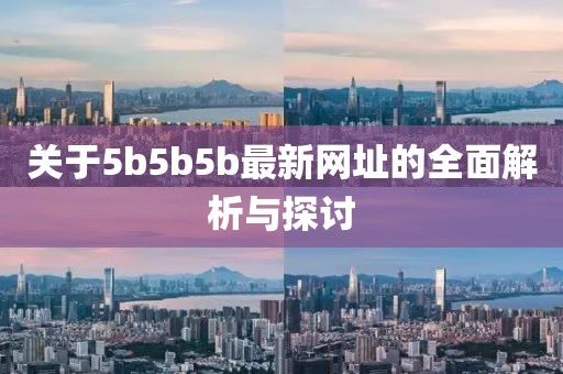 关于5b5b5b最新网址的全面解析与探讨