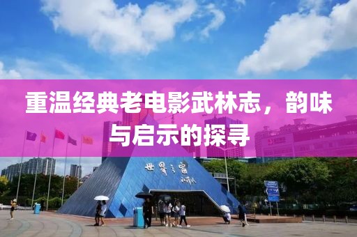 重温经典老电影武林志，韵味与启示的探寻