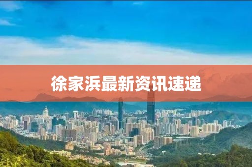 徐家浜最新资讯速递