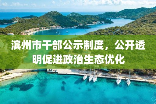 滨州市干部公示制度，公开透明促进政治生态优化