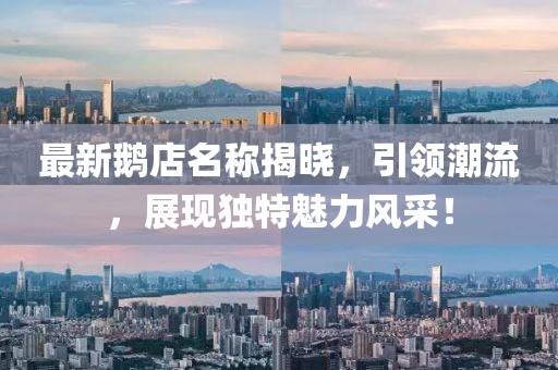 最新鹅店名称揭晓，引领潮流，展现独特魅力风采！