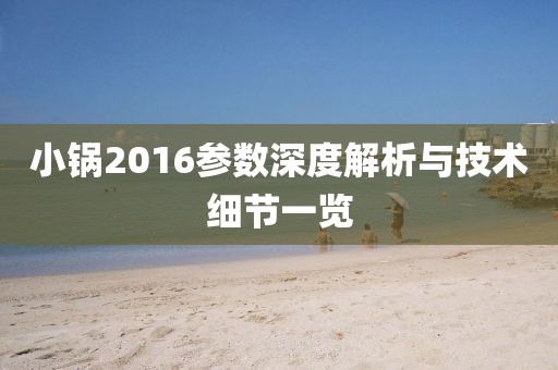 小锅2016参数深度解析与技术细节一览