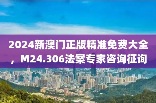 2024新澳门正版精准免费大全，M24.306法案专家咨询征询