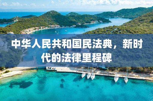 中华人民共和国民法典，新时代的法律里程碑