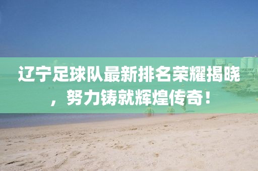 辽宁足球队最新排名荣耀揭晓，努力铸就辉煌传奇！