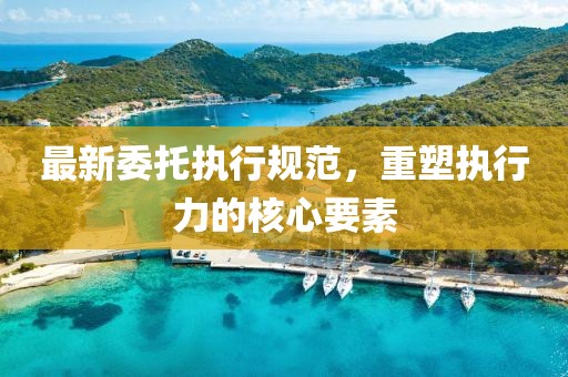 最新委托执行规范，重塑执行力的核心要素
