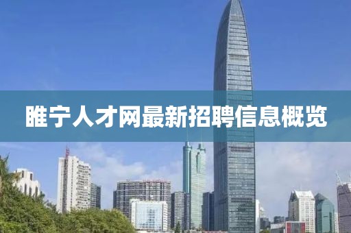 睢宁人才网最新招聘信息概览
