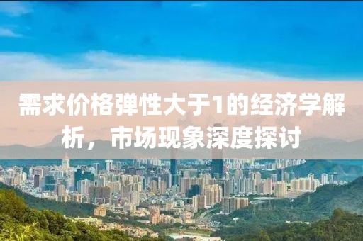 需求价格弹性大于1的经济学解析，市场现象深度探讨