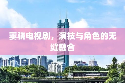 窦骁电视剧，演技与角色的无缝融合