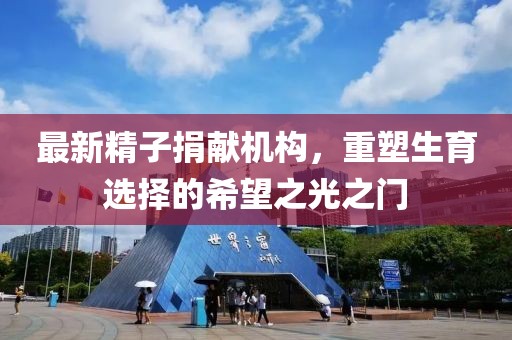 最新精子捐献机构，重塑生育选择的希望之光之门