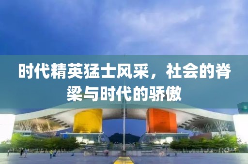 时代精英猛士风采，社会的脊梁与时代的骄傲