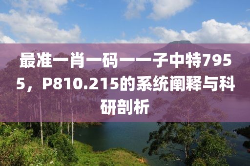 最准一肖一码一一子中特7955，P810.215的系统阐释与科研剖析